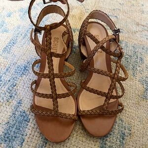 SCHUTZ Sandal Heels size 6 Brown